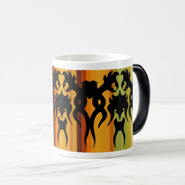 Tribal Dragon Symbol Design Magic Mug (Front Right)