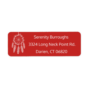 Tribal Dream Catcher Red Native American Boho