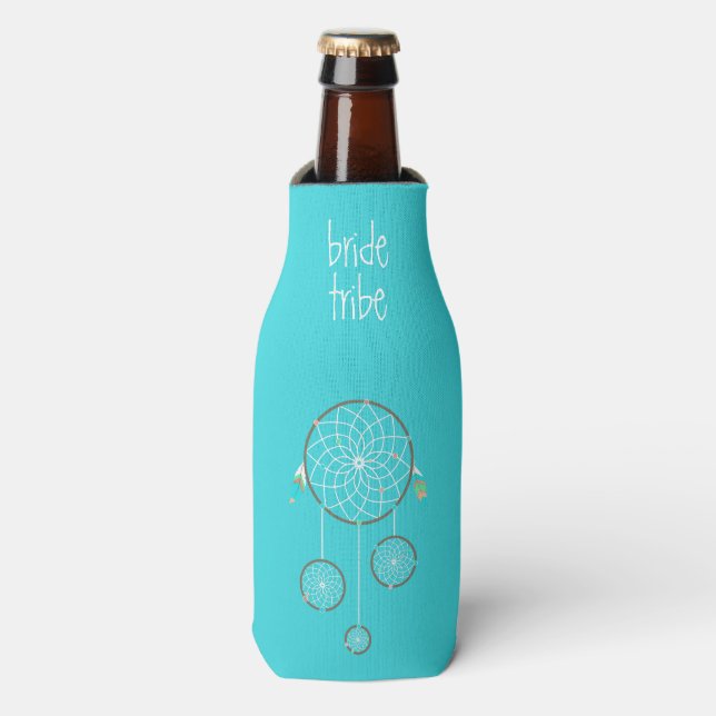 Tribal Dream Catcher Turquoise Bottle Glacière (Bottle Devant)