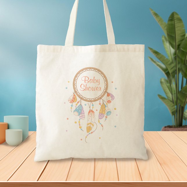 Tribal Dreamcatcher Boho Baby Shower 2 Tote Bag (Creator Uploaded)