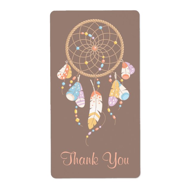 Tribal Dreamcatcher Boho Merci Brown (Devant)