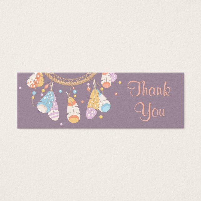 Tribal Dreamcatcher Boho Purple Merci (Devant)