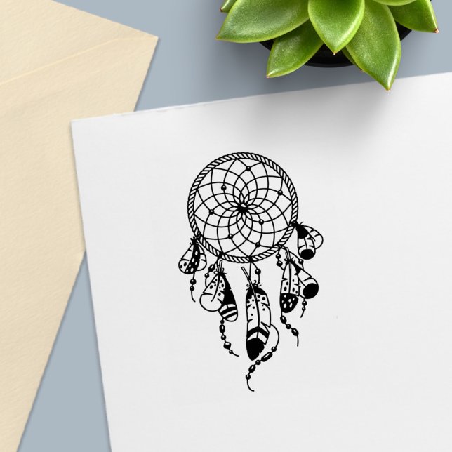Tribal Dreamcatcher Boho Self-inking Stamp (Creator Uploaded)