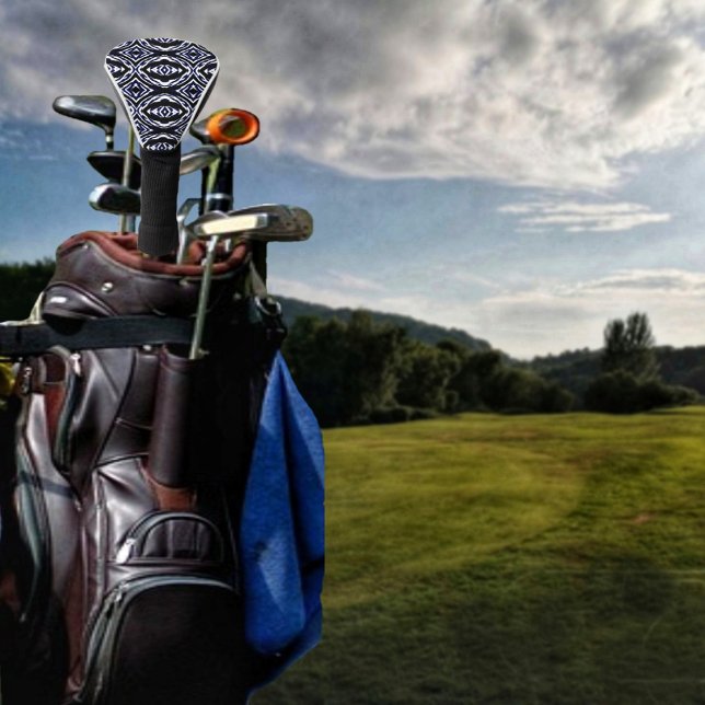 Tribal Dreds Golf Head Cover (A Striking, tribal print, which gives your Golf clubs, a unique look!)