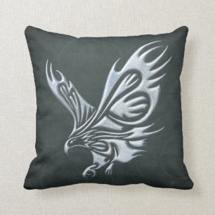 Tribal Eagle Throw Pillow