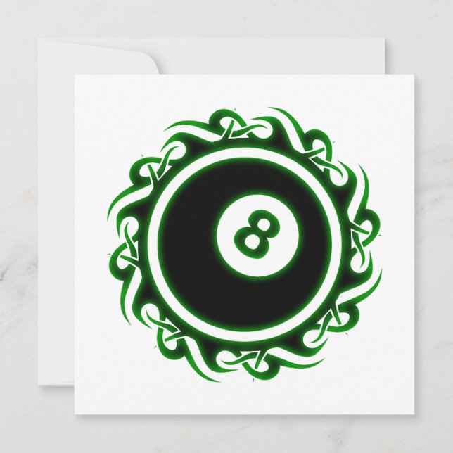 tribal eightball invitation (Front)
