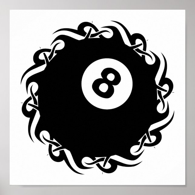tribal eightball poster (Front)