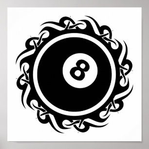 tribal eightball poster