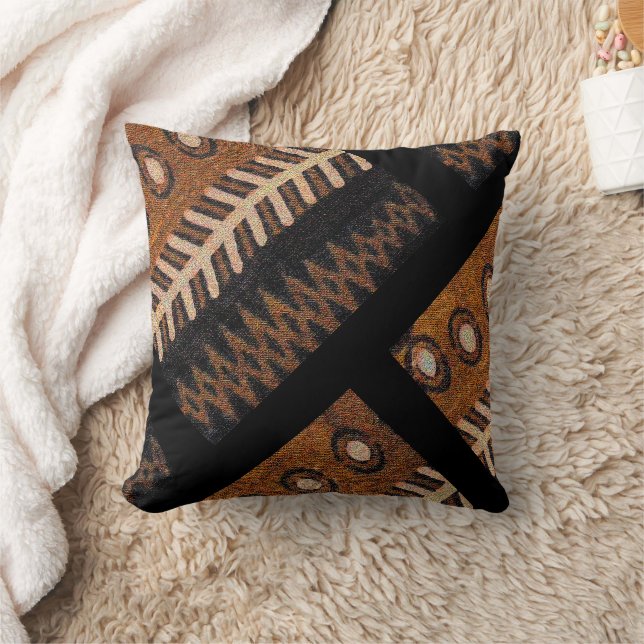 Tribal Elegance for Modern Living Throw Pillow (Blanket)