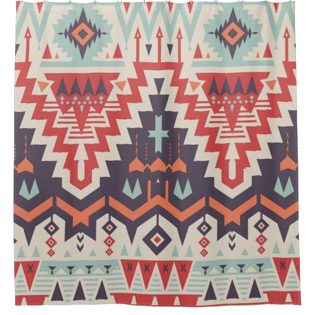 Tribal Elegance: Geometric Ethnic Print (Front)