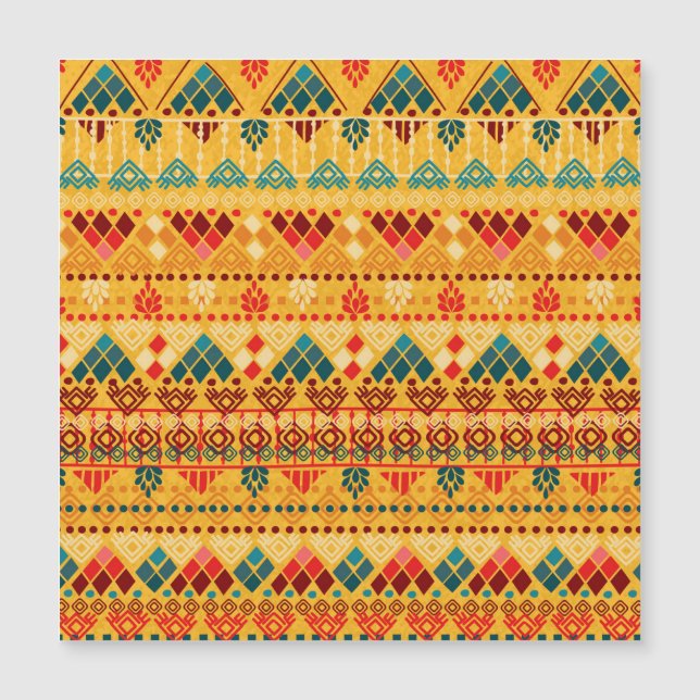 Tribal elements, versatile seamless pattern. (Front)