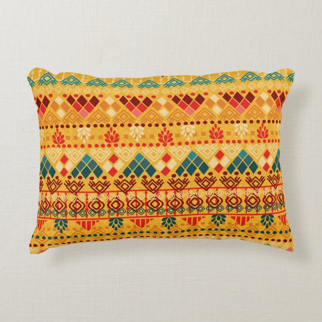 Tribal elements, versatile seamless pattern. accent pillow (Front)