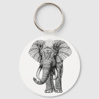 tribal elephant keychain