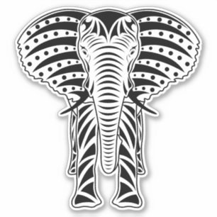 Tribal Elephant Sticker