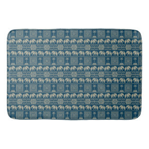 Tribal Elephant & Trees Bath Mat