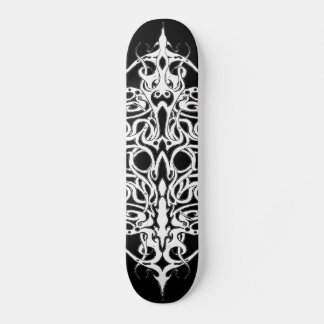 Tribal Empire Tattoo Black and White Skateboard