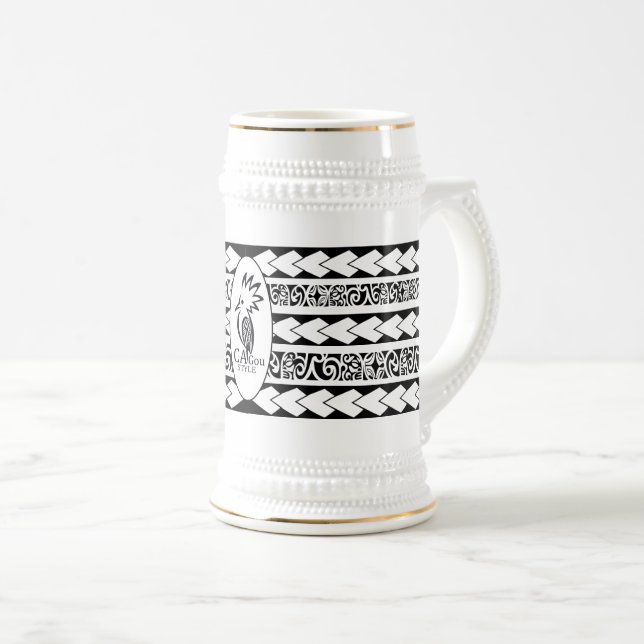 Tribal Ethnic Beer Slut Stein (Front Right)