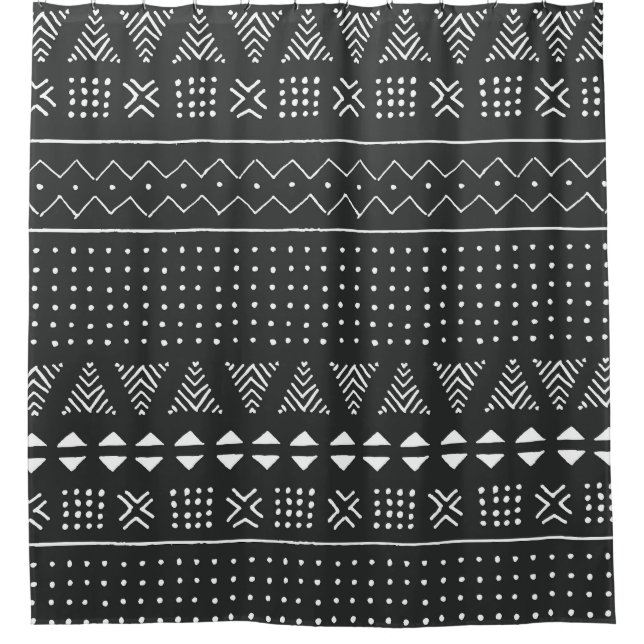 Tribal ethnic: black white pattern. (Front)