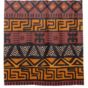 Tribal ethnic colourful bohemian pattern with geom
