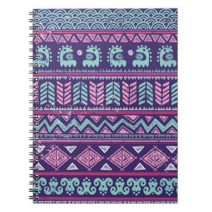 Tribal Ethnic: Colourful Seamless Pattern. Notebook