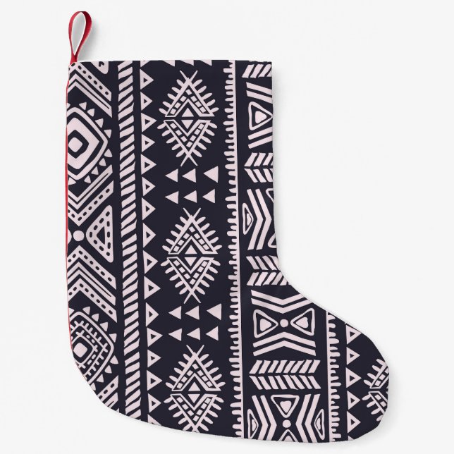Tribal ethnic, fifth seamless pattern. small christmas stocking (Front)