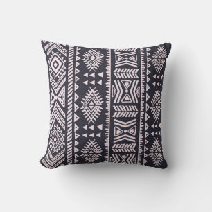 Tribal ethnic, fifth seamless pattern. throw pillow