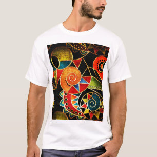 Tribal Ethnic Geometrical Bright Pattern. T-Shirt