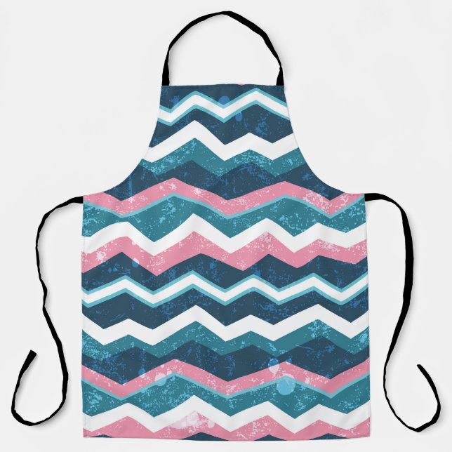 Tribal ethnic hand drawn seamless pattern apron (Front)