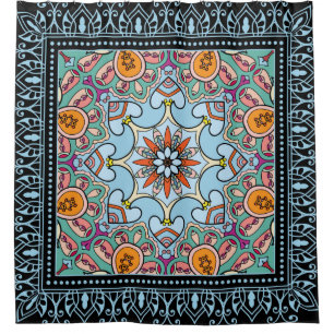 Tribal ethnic mandala seamless pattern