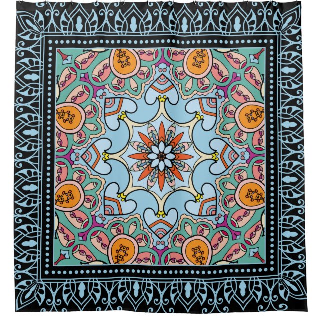 Tribal ethnic mandala seamless pattern (Front)