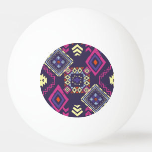 Tribal ethnic, primitive geometric background. ping pong ball