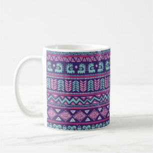 Tribal ethnic seamless coffee mug