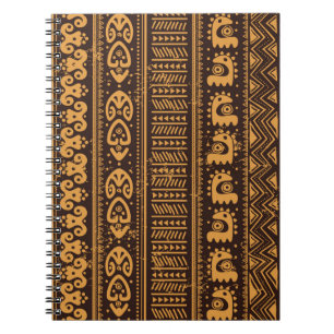 Tribal ethnic seamless notebook
