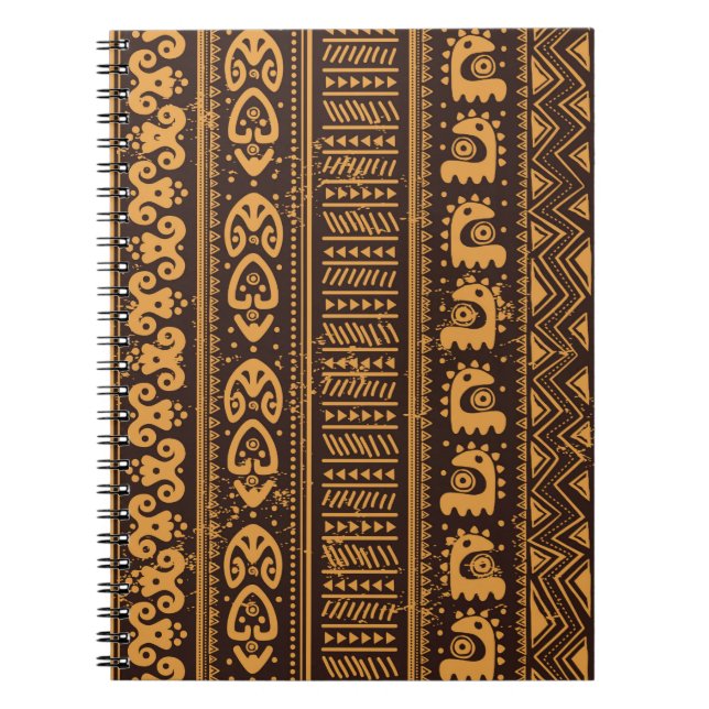 Tribal ethnic seamless notebook (Front)