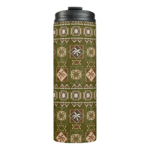 Tribal ethnic seamless pattern 2 thermal tumbler