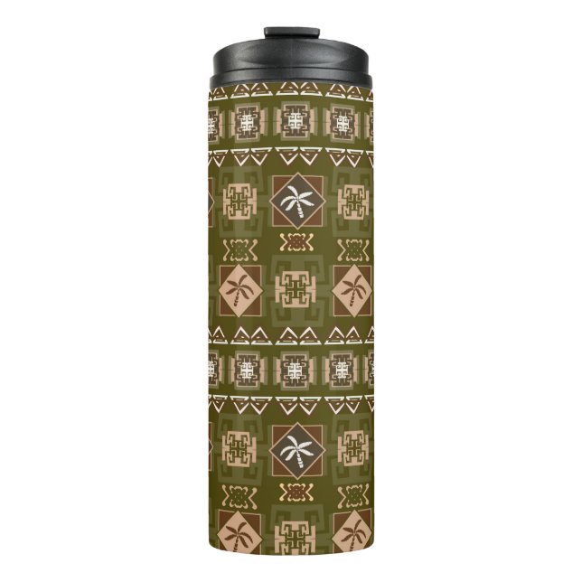 Tribal ethnic seamless pattern 2 thermal tumbler (Front)
