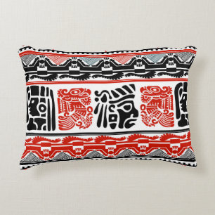 Tribal ethnic seamless pattern 5 accent pillow