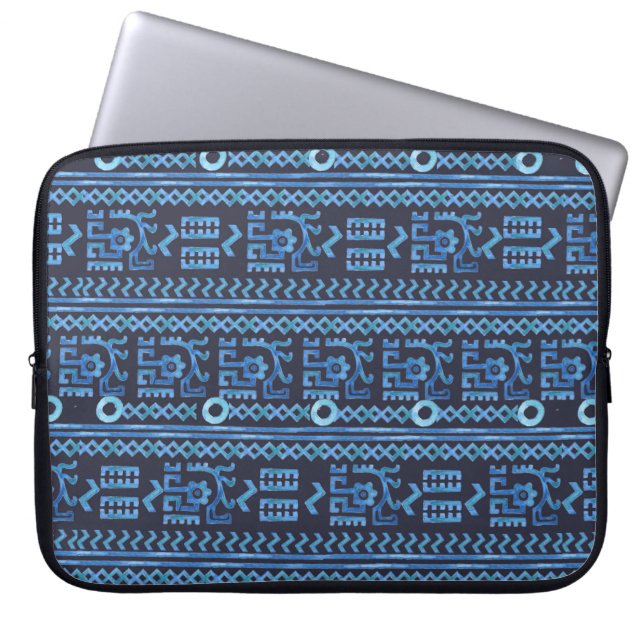 Tribal ethnic seamless pattern 8 laptop sleeve (Front)