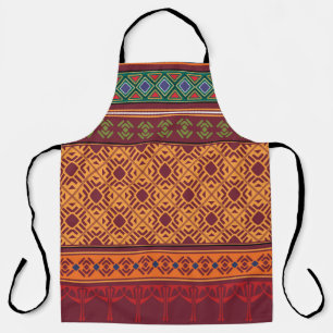 Tribal ethnic seamless pattern apron