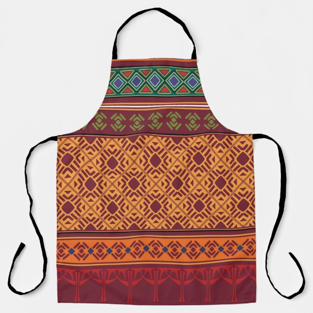 Tribal ethnic seamless pattern apron (Front)