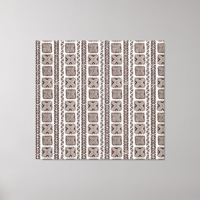 Tribal Ethnic Seamless Pattern Design Canvas Print (Front)