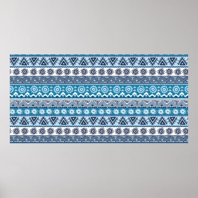 Tribal ethnic seamless pattern poster (Front)
