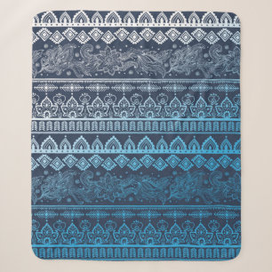 Tribal ethnic seamless sherpa blanket