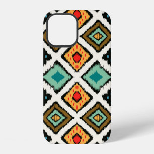 Tribal ethnic seamless striped pattern in aztec st iPhone 12 case