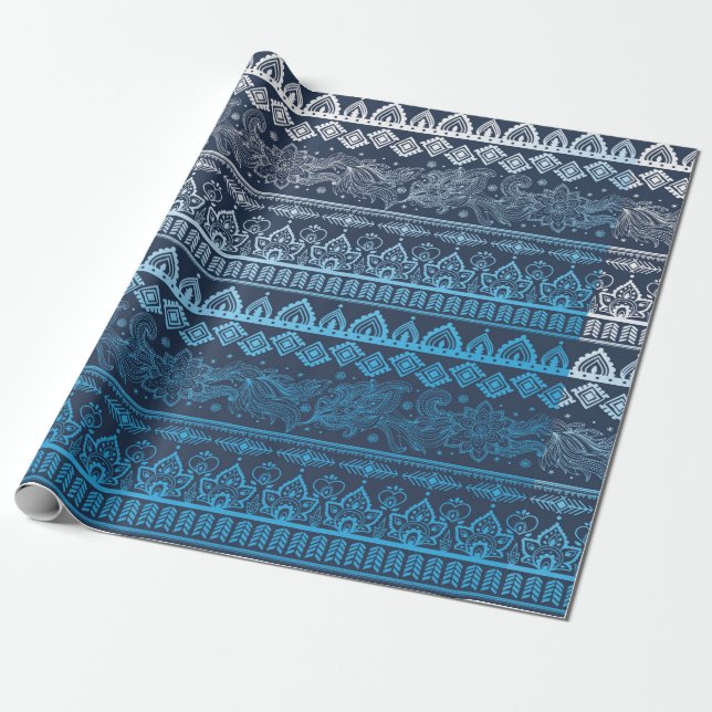 Tribal ethnic seamless  wrapping paper (Unrolled)