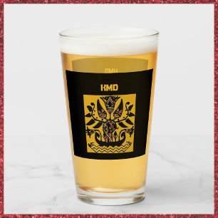 Tribal Ethnic Tattoo Pattern   Glass
