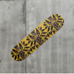 Tribal Ethnic Tattoo Pattern Skateboard<br><div class="desc">Gorgeous tribal tattoo design with ethnic feel. Gold black, and dark red.</div>