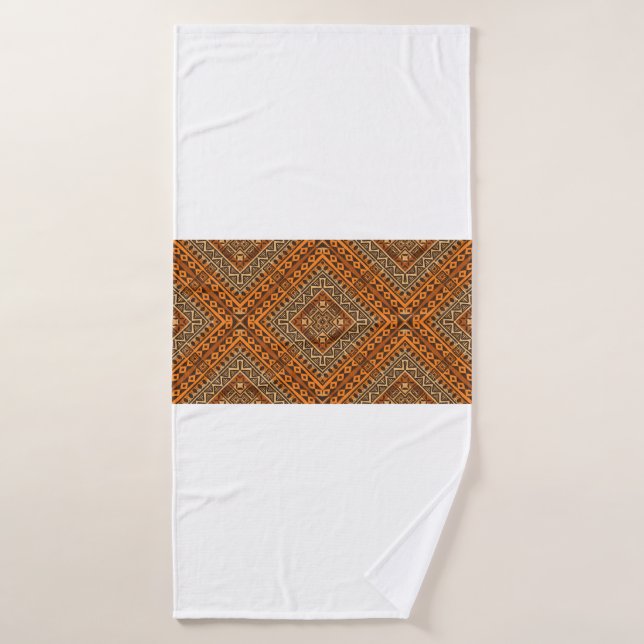 Tribal ethnic textile pattern african style bath towel (Bath Towel)
