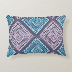 Tribal ethnic, timeless seamless style accent pillow