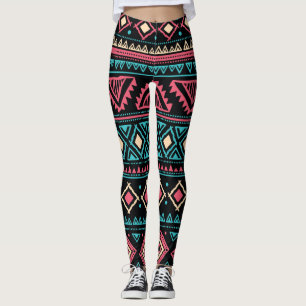 Tribal Ethnic Vintage Business Pattern Leggings